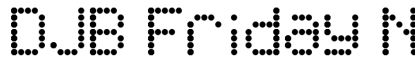DJB Friday Night Lights font preview